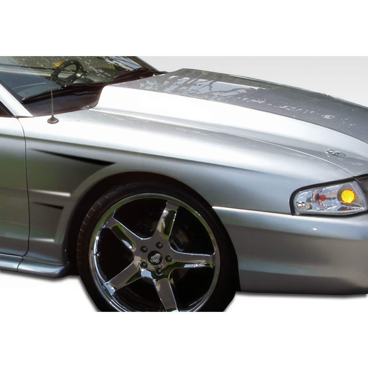 Modify your Ford Mustang 1994 with our Exterior/Fenders - Front quarter view angled slightly down