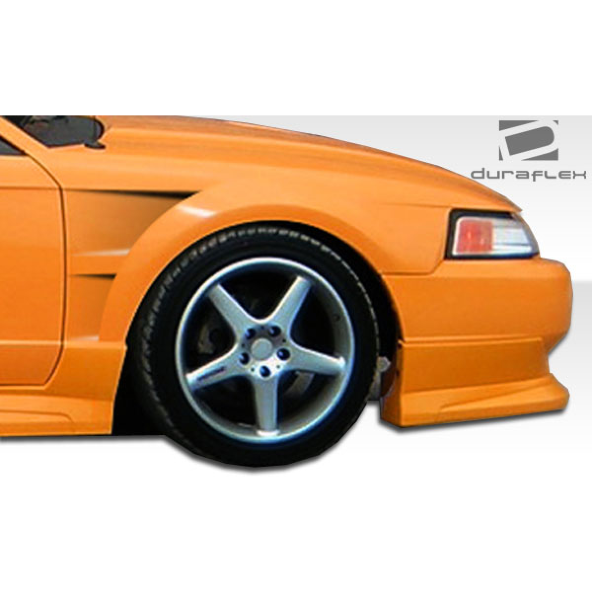 Modify your Ford Mustang 1999 with our Exterior/Fenders - Angle showing fender and wheel close up