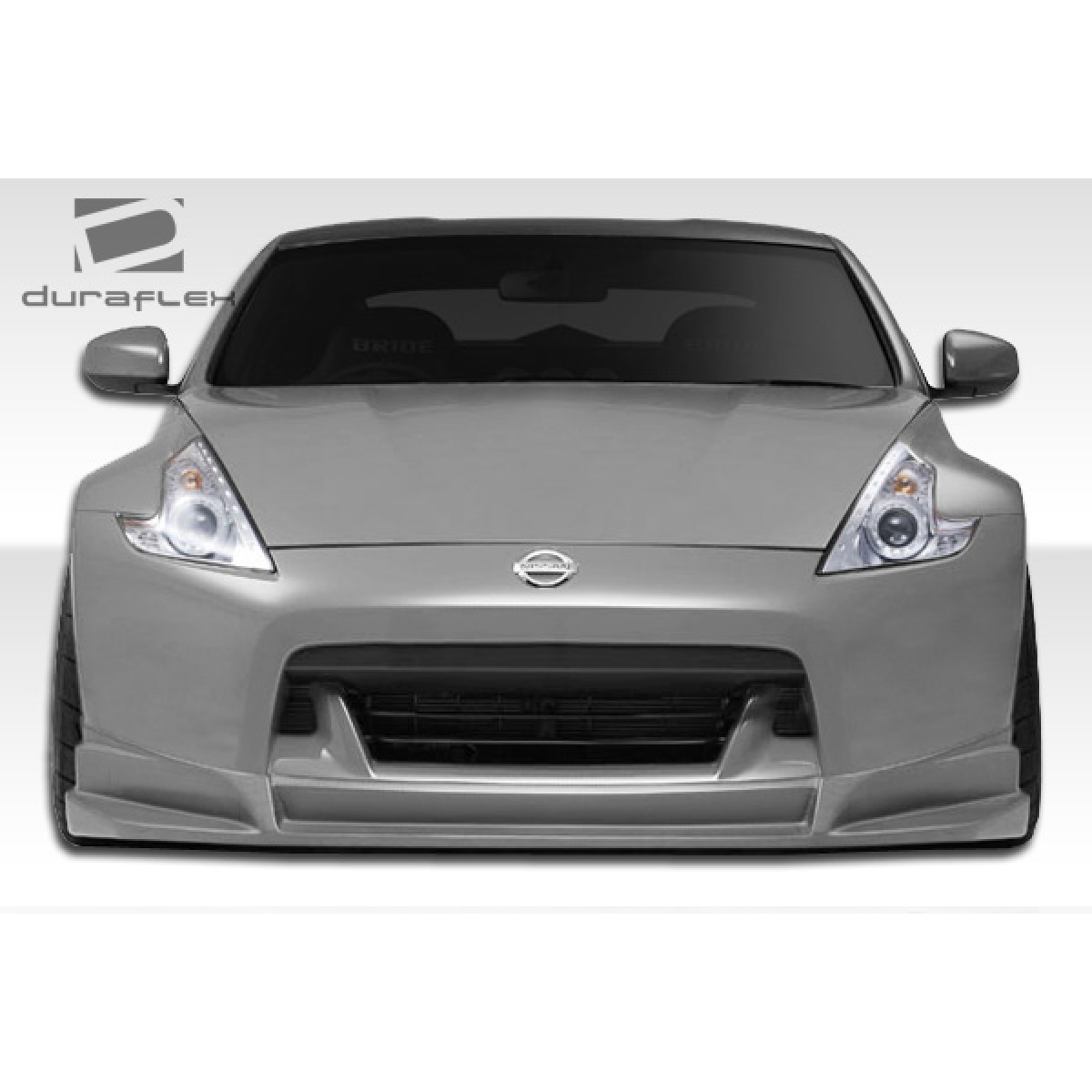 Modify your Nissan 370Z 2009 with our Exterior/Front Bumpers or Lips - Front view of the Nissan 370Z at eye level