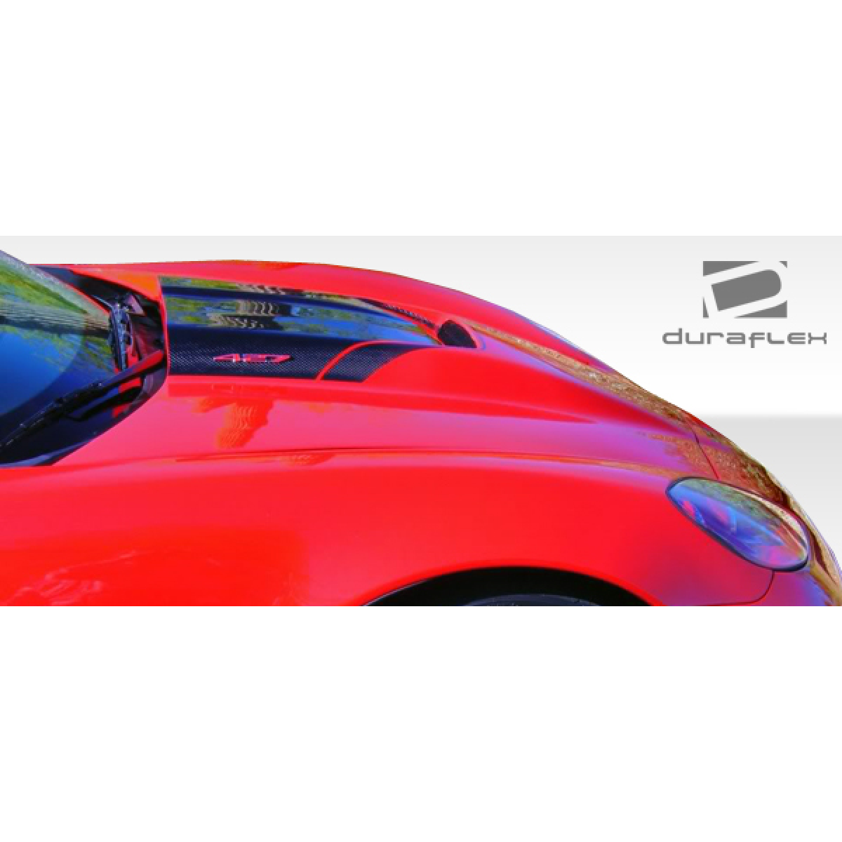 Modify your Chevrolet Corvette 2005 with our Exterior/Hoods - Top view of vehicle hood from slight angle