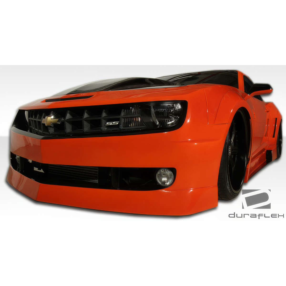 Modify your Chevrolet Camaro 2010 with our Exterior/Front Bumpers or Lips - Low angle front view of vehicle