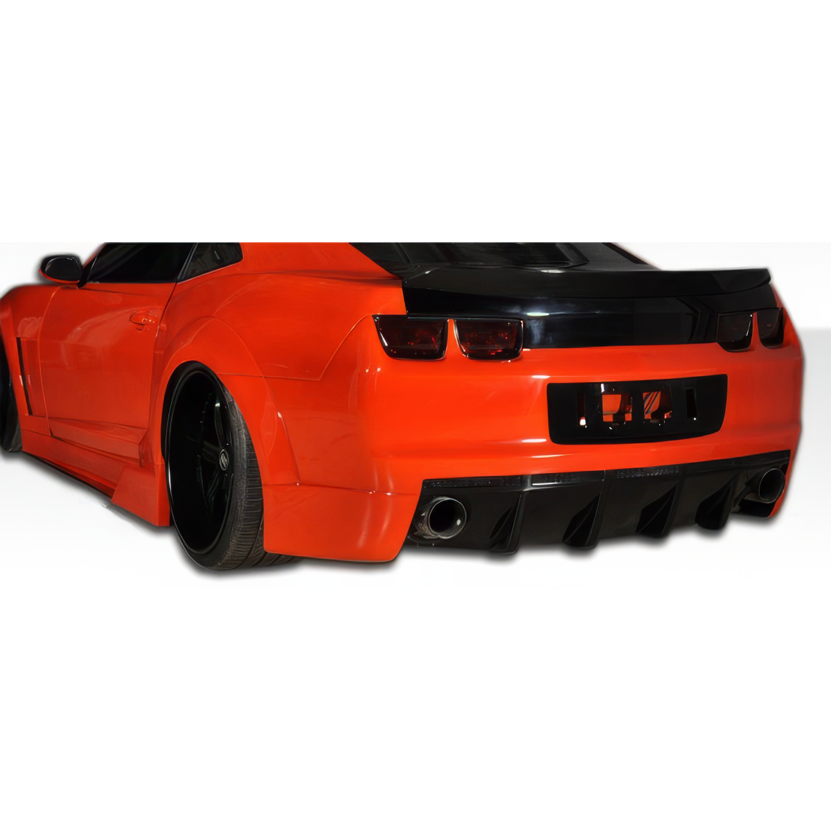 Modify your Chevrolet Camaro 2010 with our Exterior/Rear Bumpers or Lips - Viewed from the rear angle focused on bumper