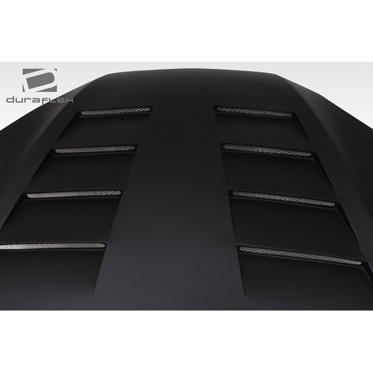 Modify your Genesis G70 2010 with our Exterior/Hoods - Top down view of black hood with vents