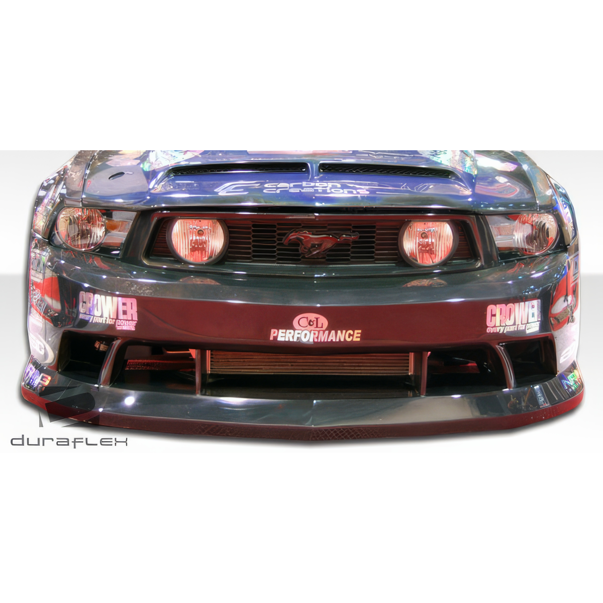 Modify your Ford Mustang 2010 with our Exterior/Front Bumpers or Lips - Front view of the bumper part