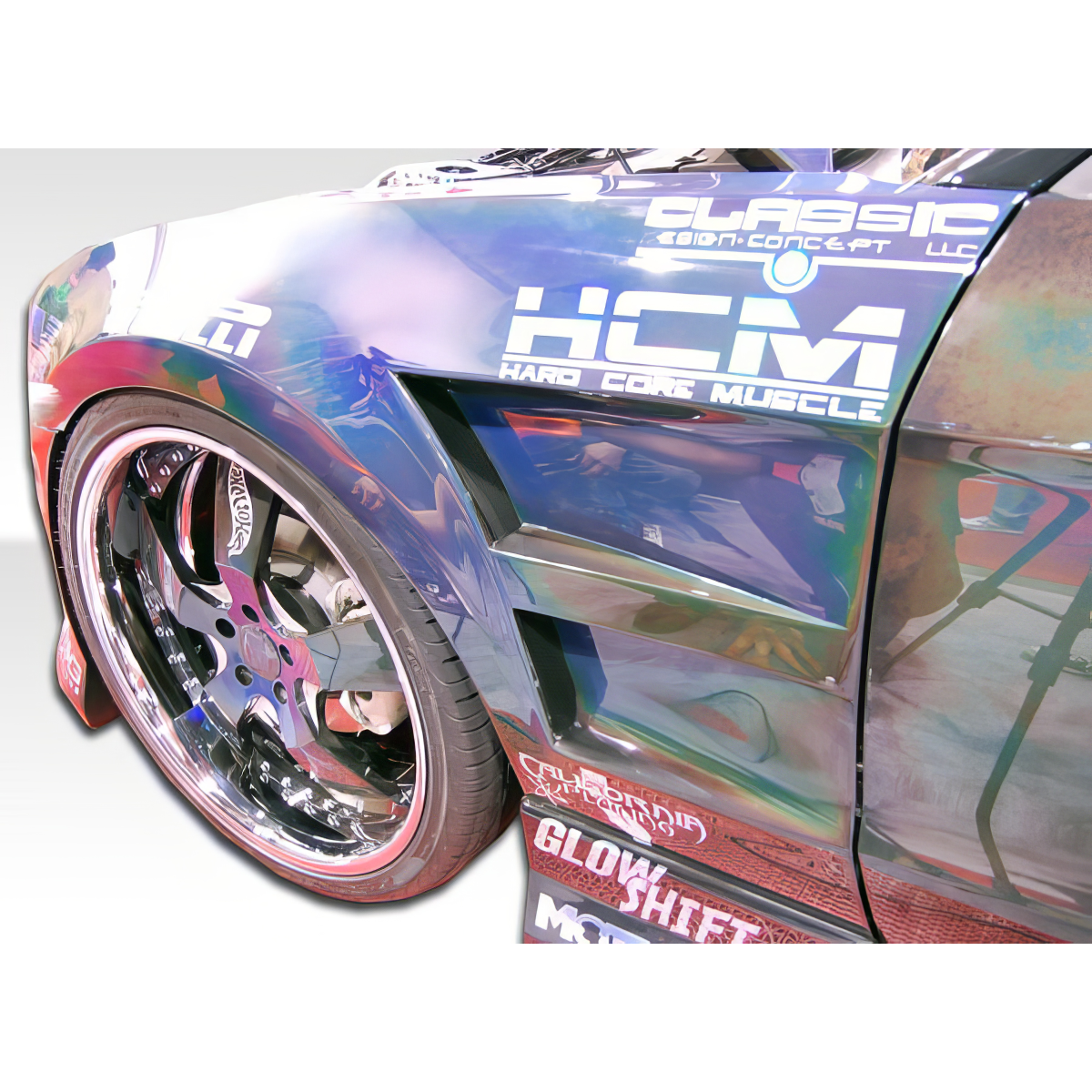 Modify your Ford Mustang 2010 with our Exterior/Fenders - Angle from slightly above the side of the car