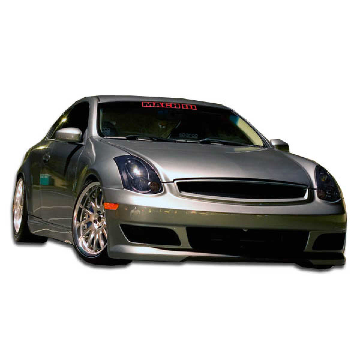 Modify your Infiniti G35 2003 with our Exterior/Front Bumpers or Lips - Front angle view of Infiniti G35 showcasing bumper