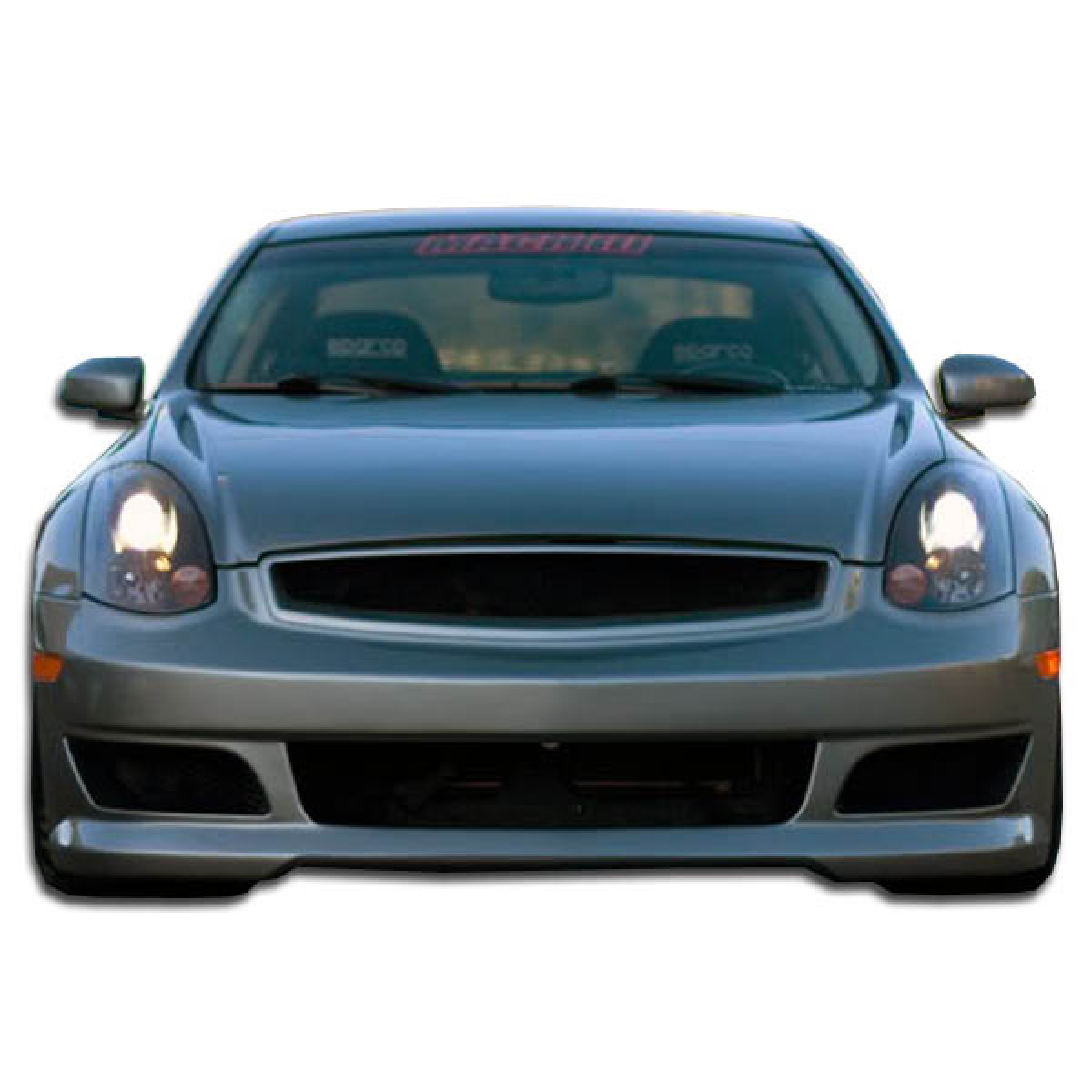 Modify your Infiniti G35 2003 with our Exterior/Front Bumpers or Lips - Front view of the Infiniti G35 sports bumper