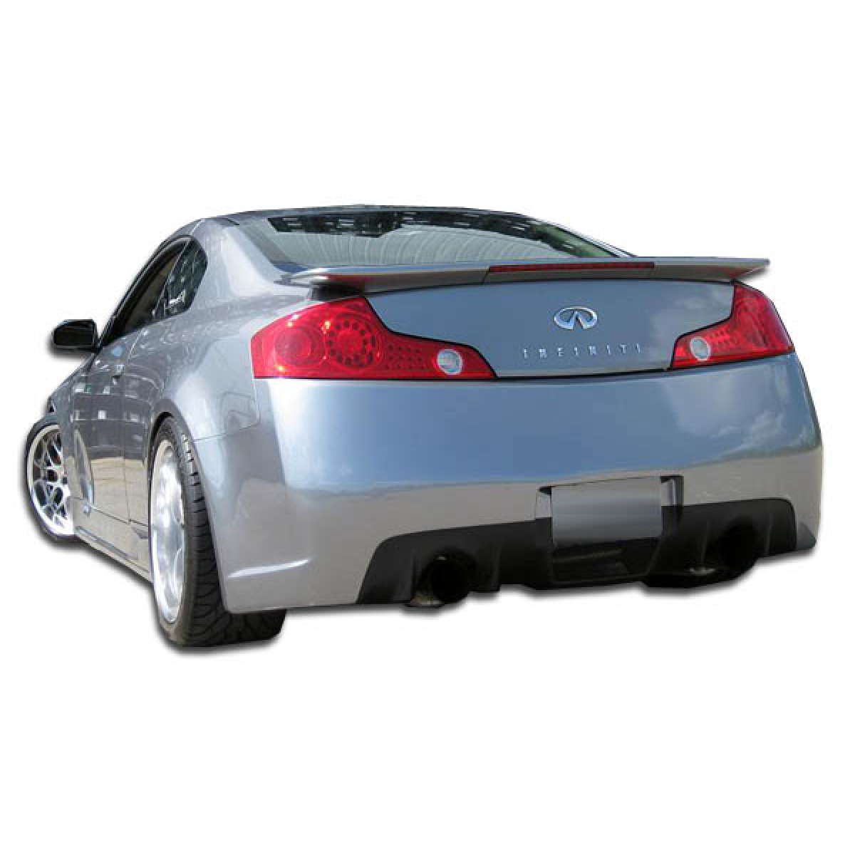 Modify your Infiniti G35 2003 with our Exterior/Rear Bumpers or Lips - Viewed from a slight rear angle