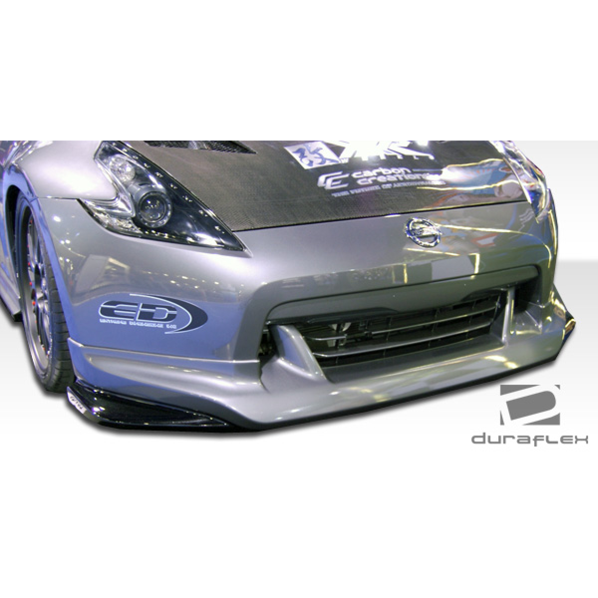 Modify your Nissan 370Z 2009 with our Exterior/Front Bumpers or Lips - Front view at a slight angle