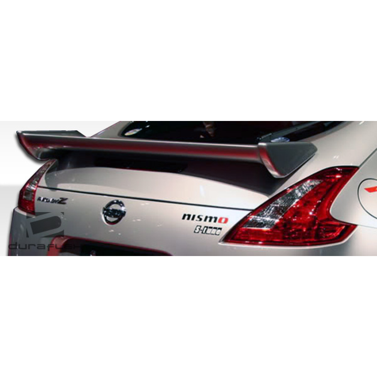 Modify your Nissan 370Z 2009 with our Exterior/Wings - Angle is from the rear showing the spoiler