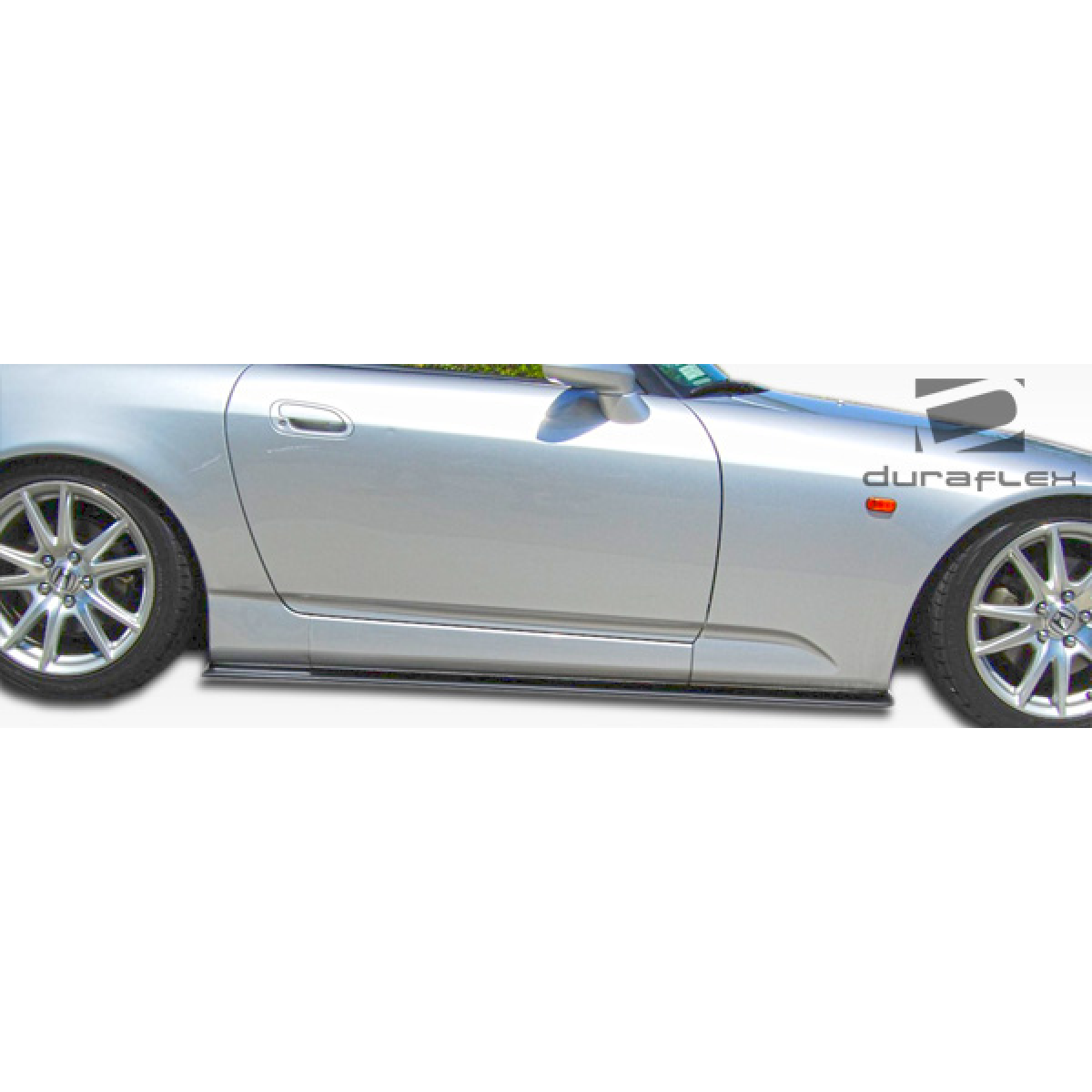 Modify your Honda S2000 2000 with our Exterior/Complete Body Kits - Side view angle showcasing side skirt splitters