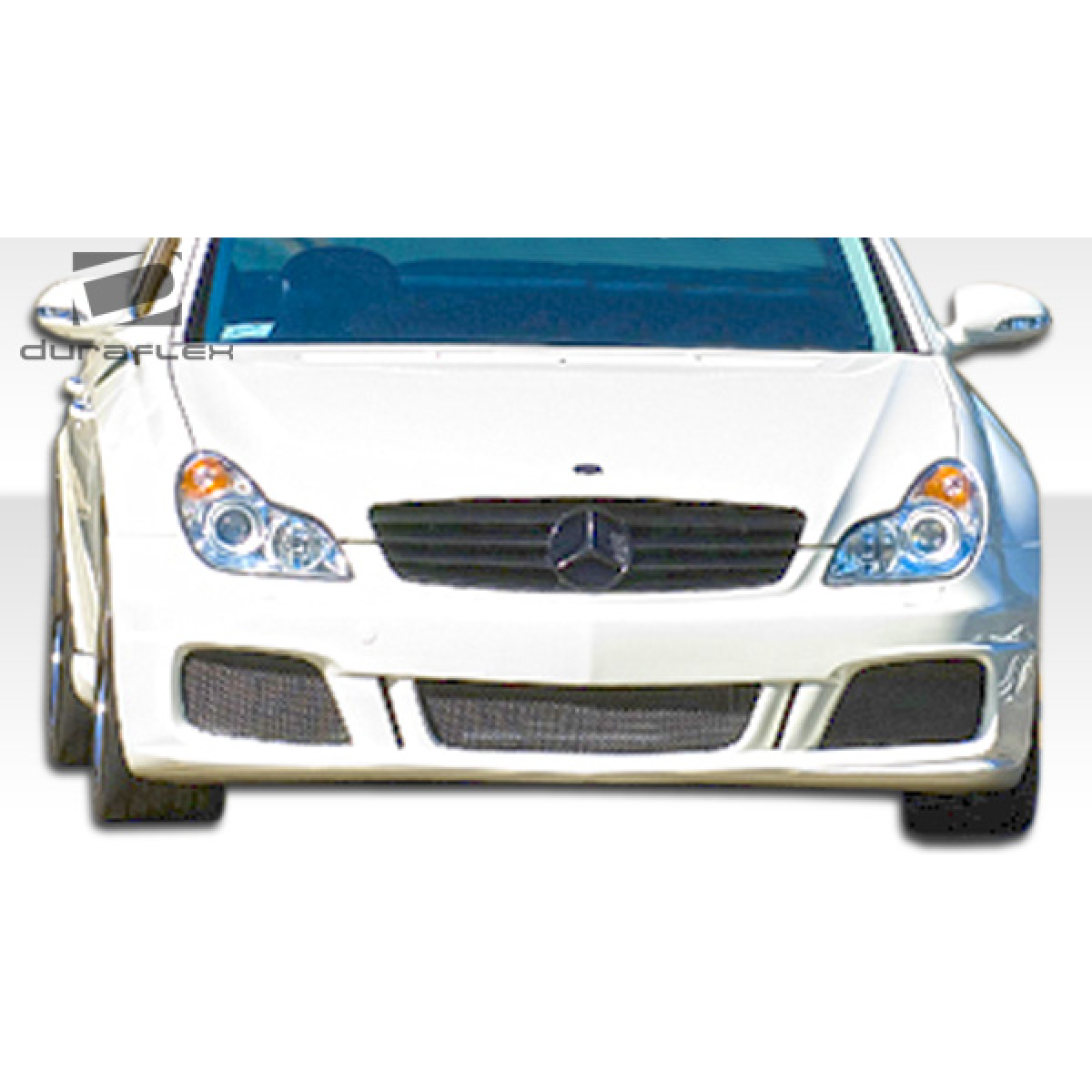 Modify your Mercedes-Benz CLS-Class 2006 with our Exterior/Complete Body Kits - Front view of the bumper at a straight angle