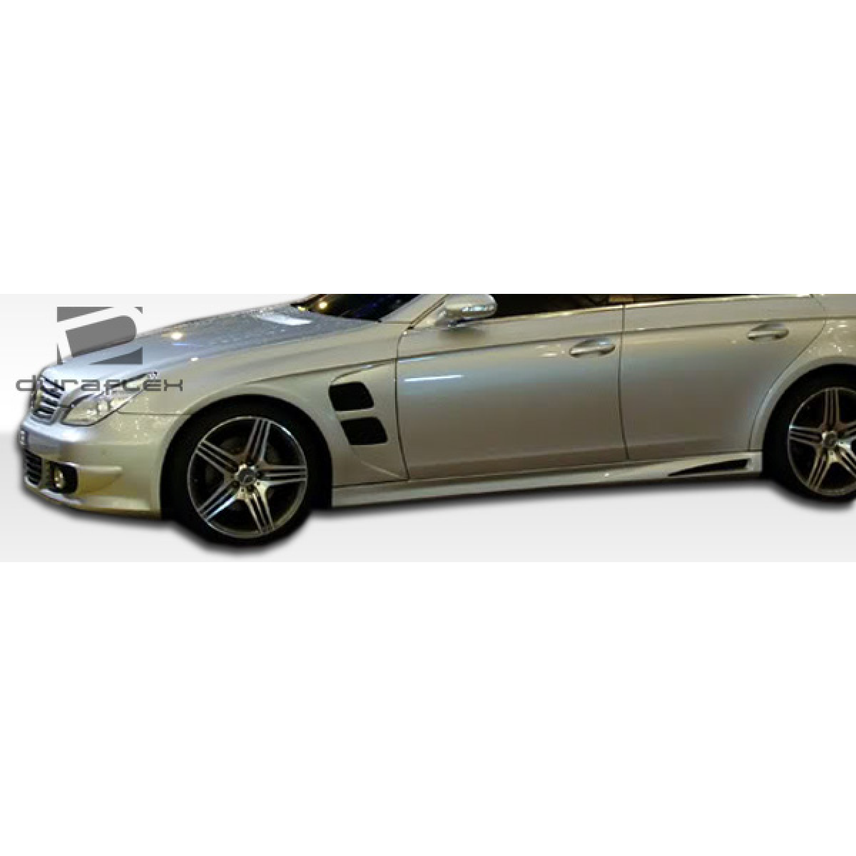 Modify your Mercedes-Benz CLS-Class 2006 with our Exterior/Side Skirts - Side view angle of the Mercedes-Benz CLS-Class