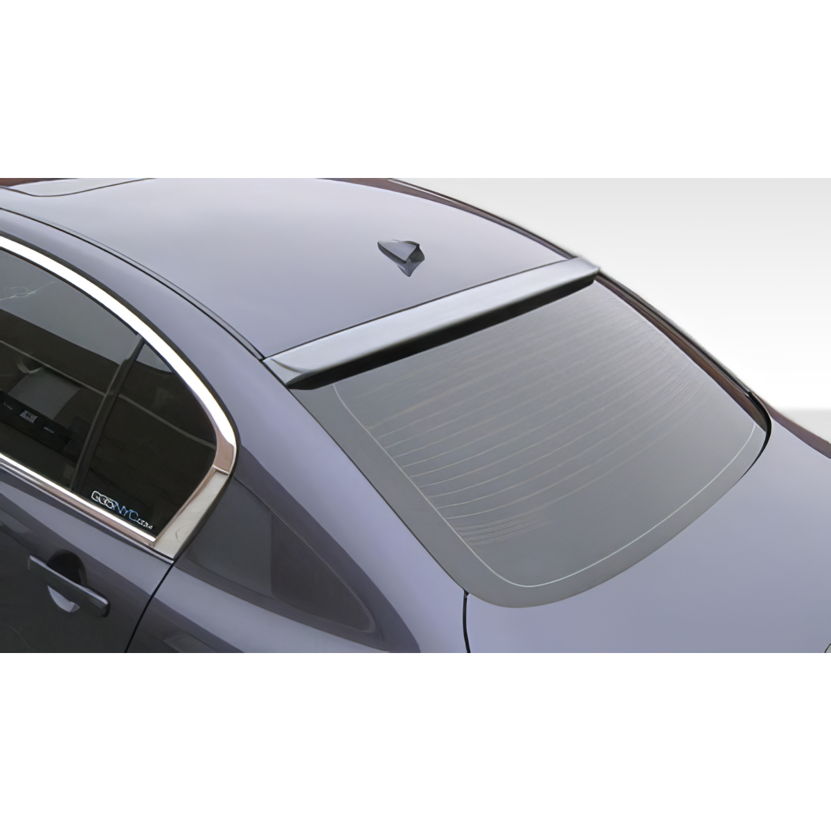 Modify your Infiniti G35 2007 with our Exterior/Wings - Rear angle view of roof window wing spoiler