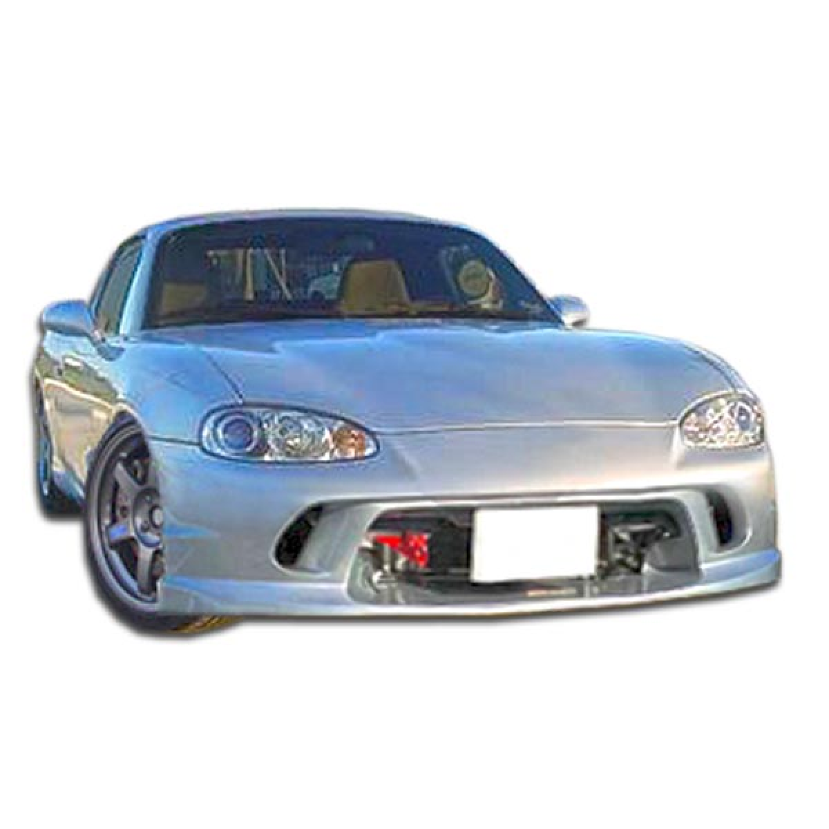 Modify your Mazda Miata 2001 with our Exterior/Front Bumpers or Lips - Front angle view of the vehicle parts