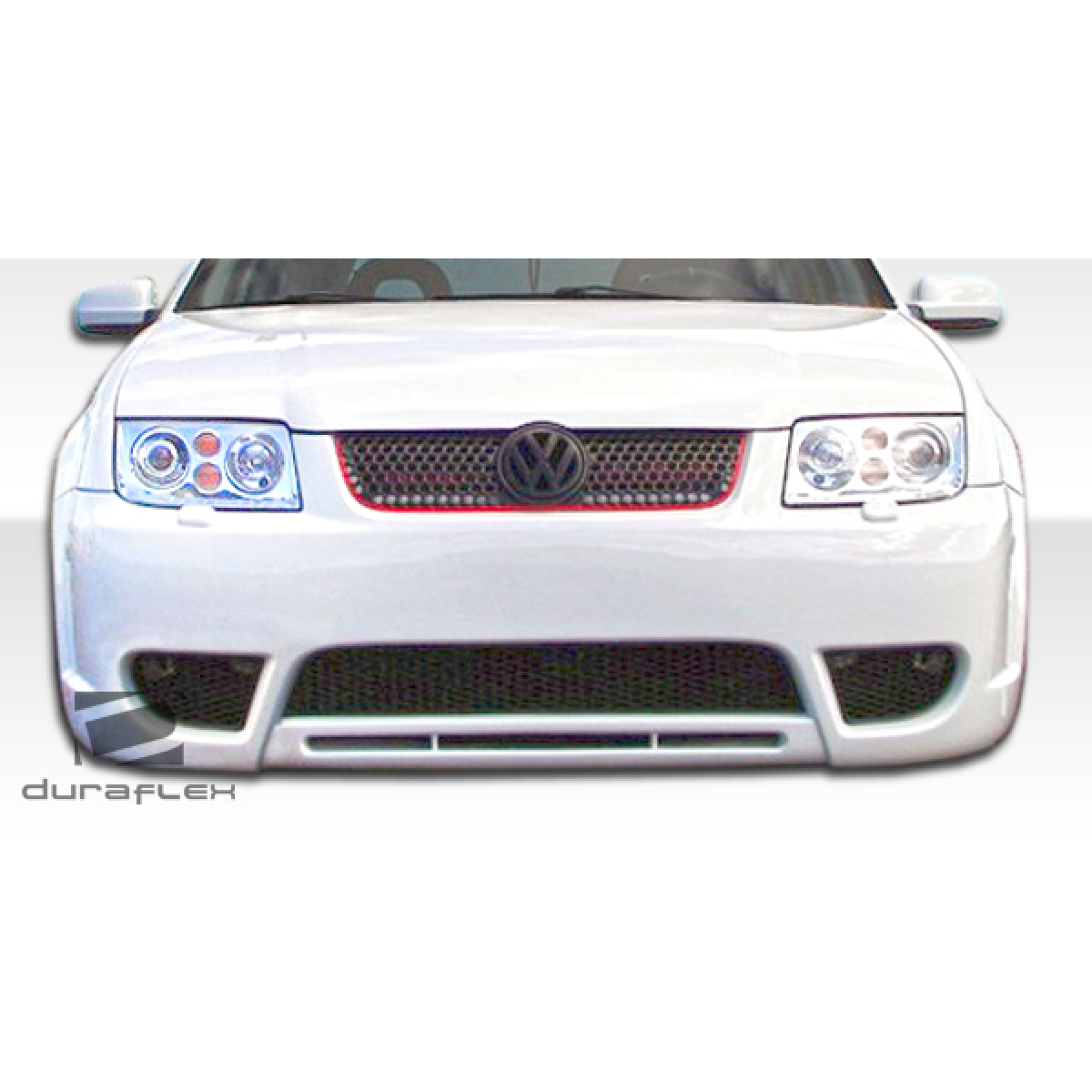 Modify your Volkswagen Jetta 1999 with our Exterior/Front Bumpers or Lips - Front view of vehicle part at 0 degrees angle