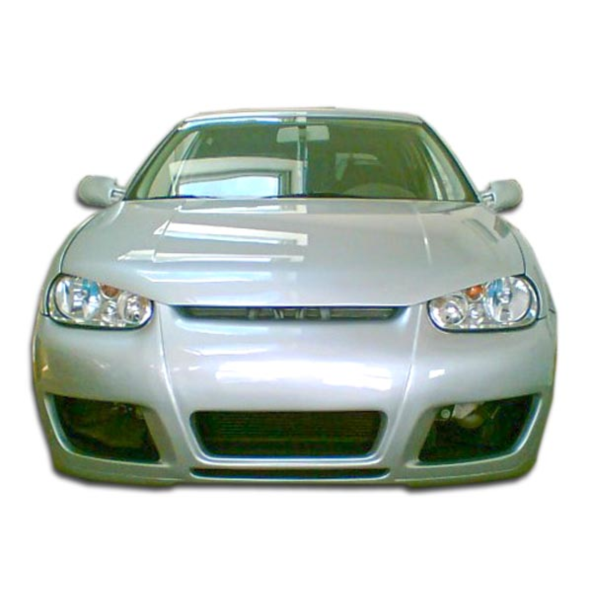 Modify your Volkswagen Golf 1999 with our Exterior/Front Bumpers - Front view of the bumper part displayed straight on