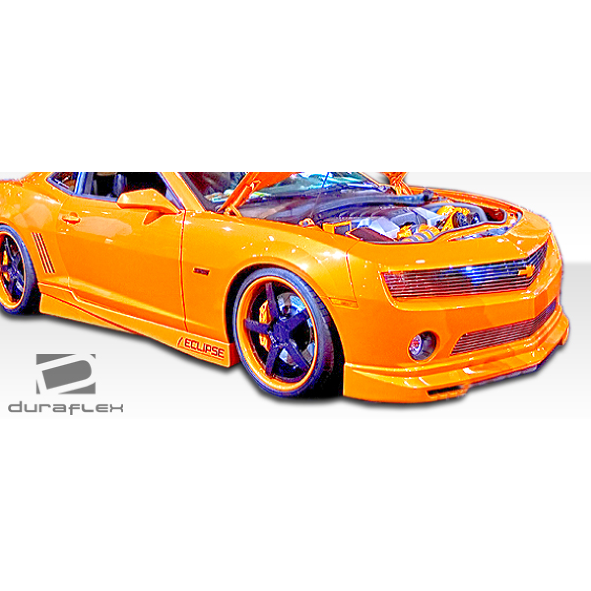 Modify your Chevrolet Camaro 2010 with our Exterior/Front Bumpers or Lips - Angled view highlighting the front lip design