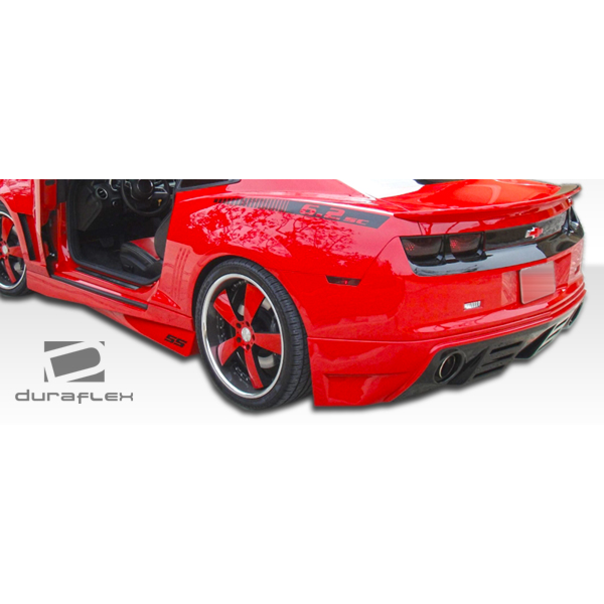 Modify your Chevrolet Camaro 2010 with our Exterior/Complete Body Kits - View of side skirts at a low rear angle