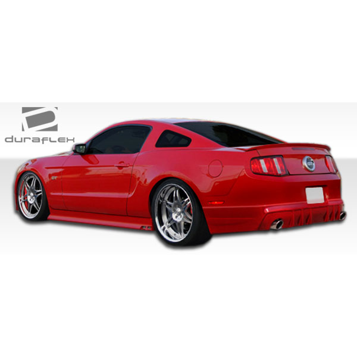 Modify your Ford Mustang 2005 with our Exterior/Side Skirts - Side angle showing sleek contours and design