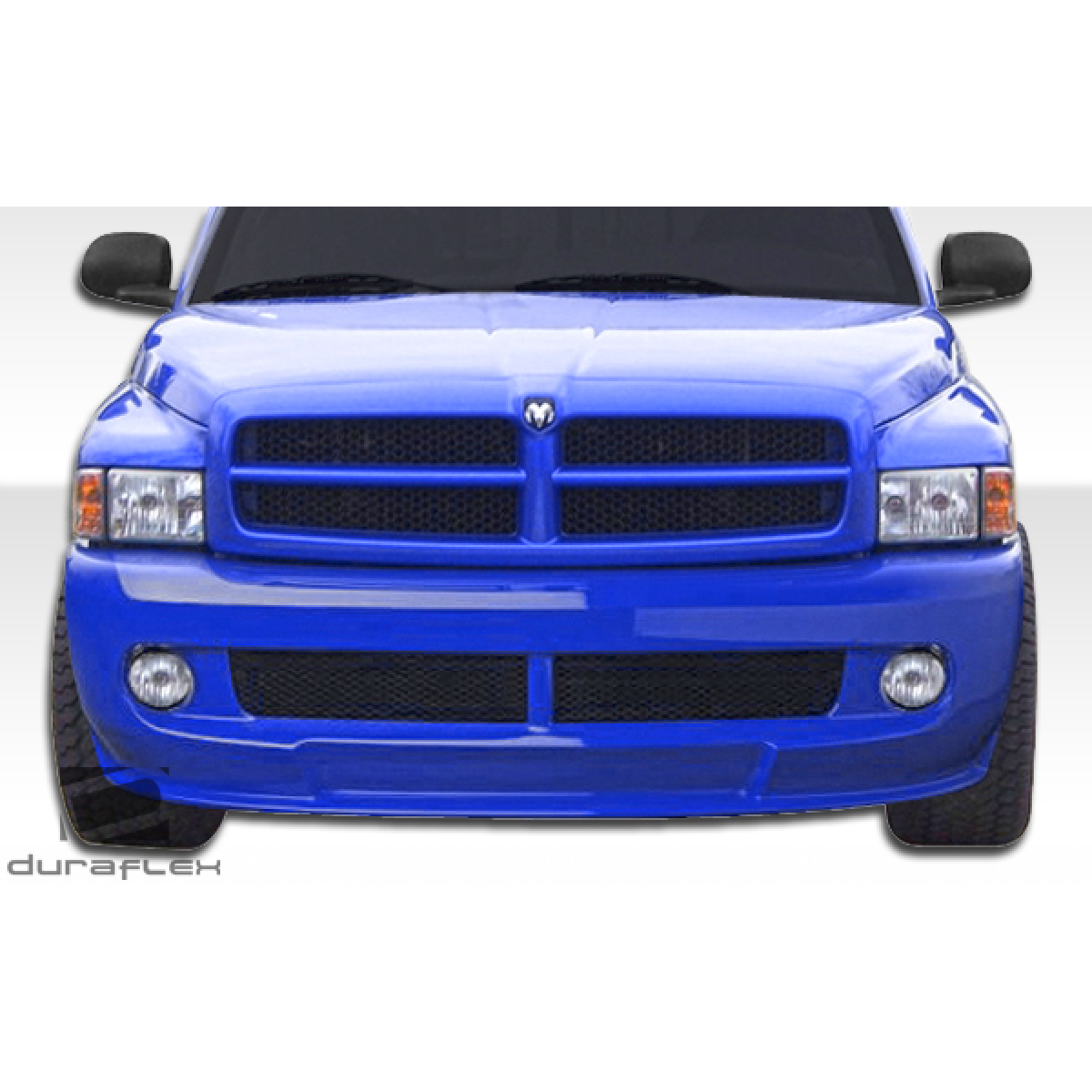 Modify your Dodge Ram 1994 with our Exterior/Front Bumpers or Lips - Front view of a blue Dodge Ram bumper