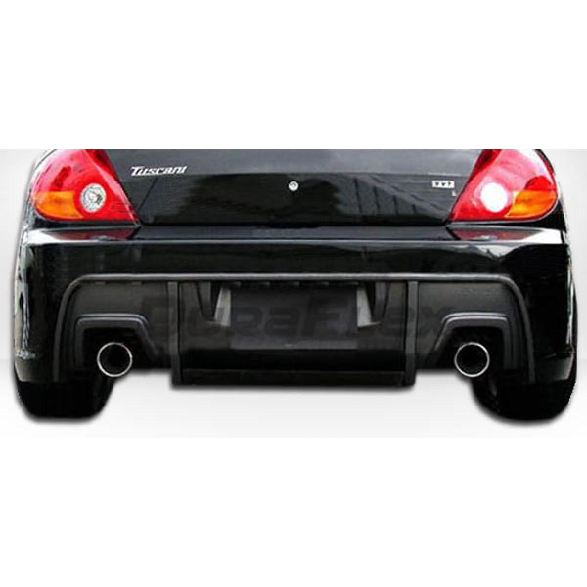 Modify your Hyundai Tiburon 2003 with our Exterior/Rear Bumpers or Lips - Rear view low angle of bumper part