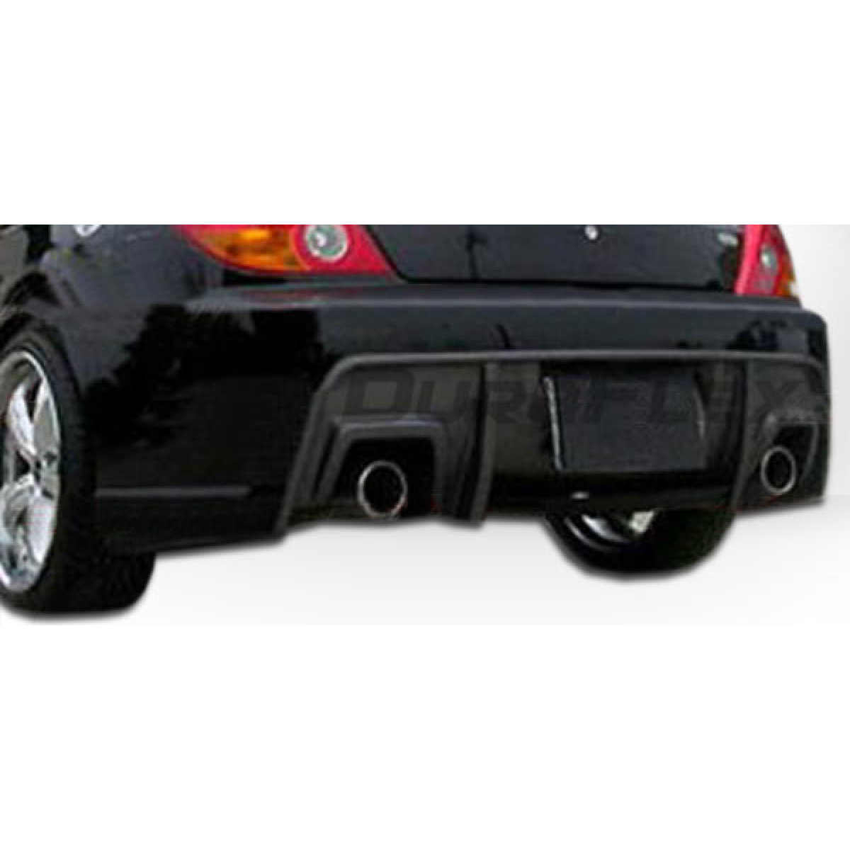 Modify your Hyundai Tiburon 2003 with our Exterior/Rear Bumpers or Lips - Viewed from a low rear angle