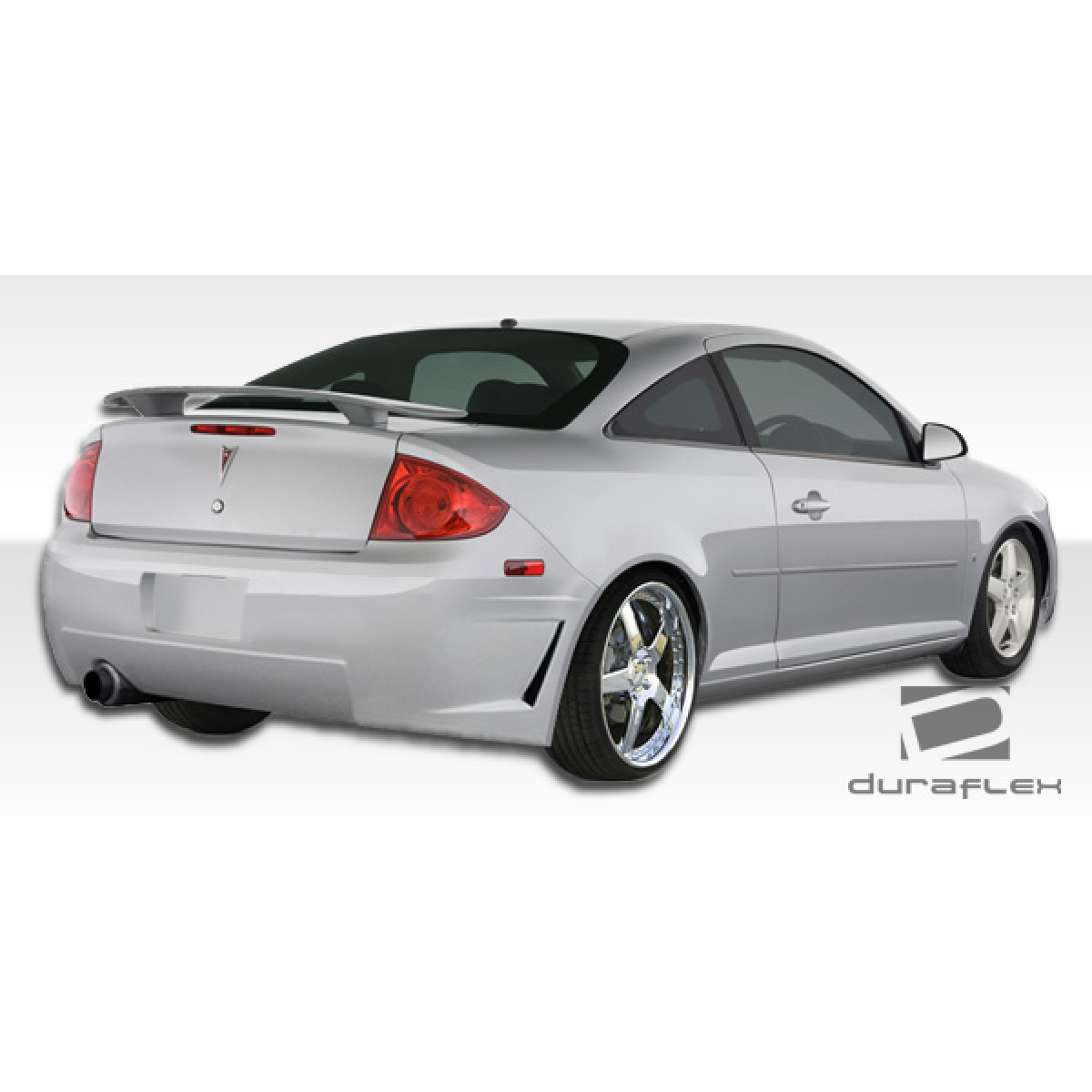 Modify your Pontiac G5 2007 with our Exterior/Complete Body Kits - Rear angle view of vehicle showcasing bumper design