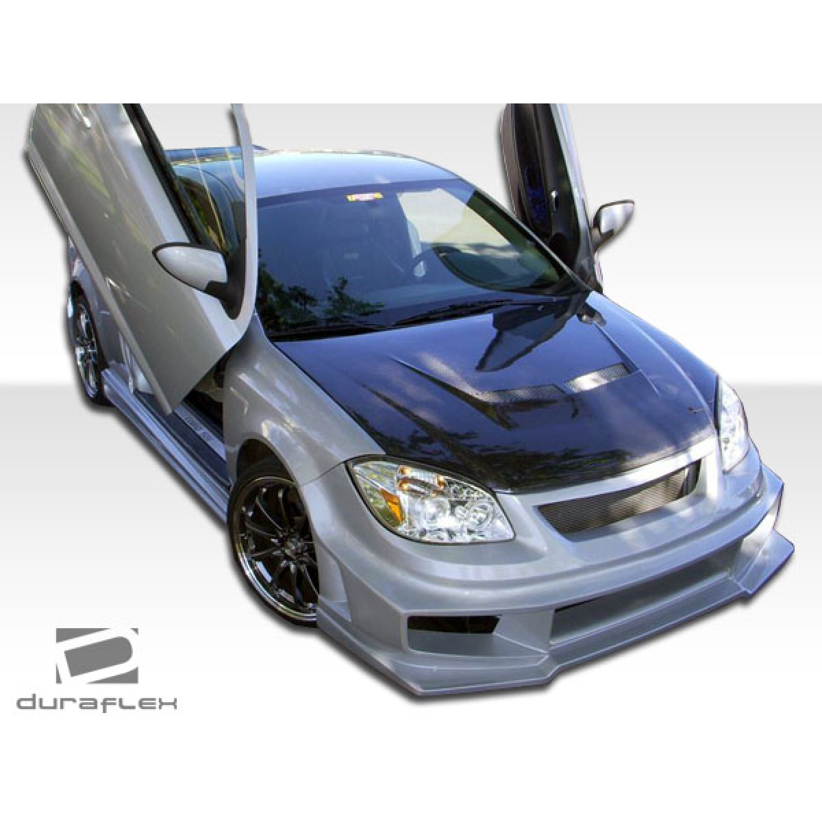 Modify your Pontiac G5 2007 with our Exterior/Complete Body Kits - Front angled view of the vehicle with doors open