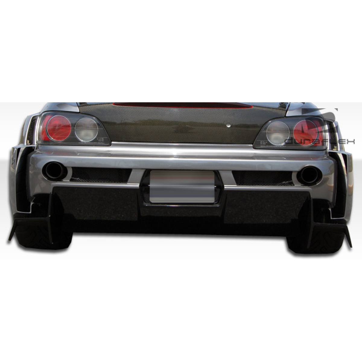 Modify your Honda S2000 2000 with our Exterior/Complete Body Kits - Rear view of bumper at straight on angle