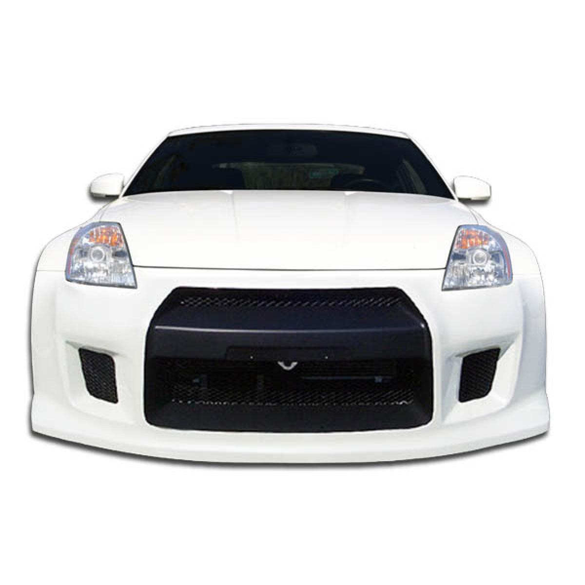 Modify your Nissan 350Z 2003 with our Exterior/Complete Body Kits - Front view of the Nissan 350Z at eye level