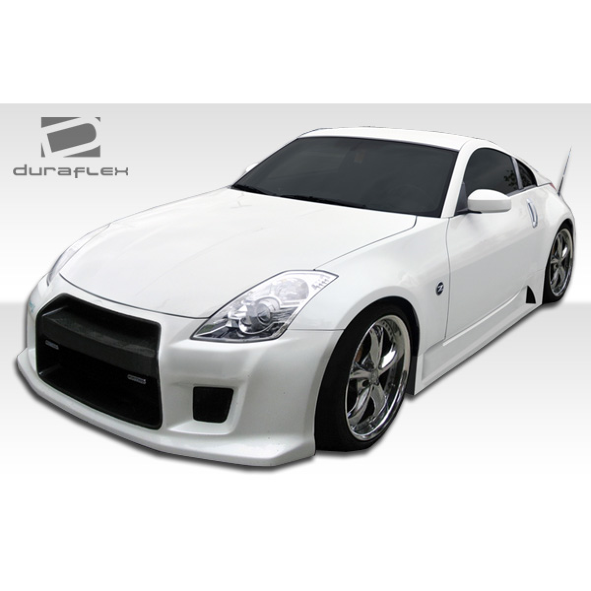 Modify your Nissan 350Z 2003 with our Exterior/Complete Body Kits - Front angle view of the Nissan 350Z body kit