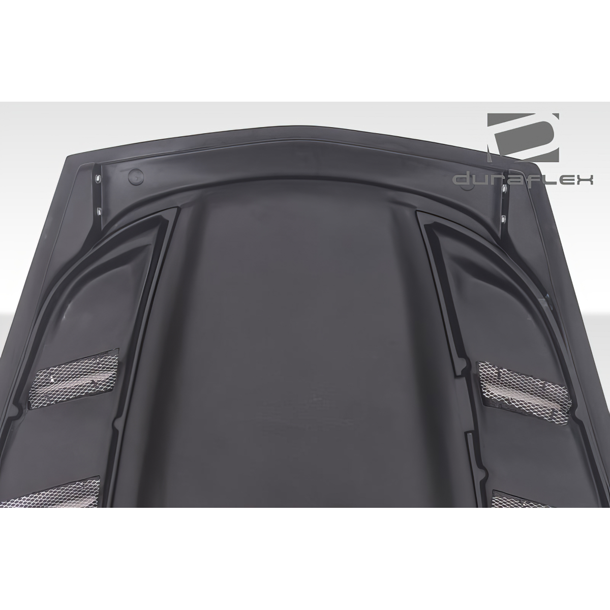Modify your Chevrolet Corvette 2005 with our Exterior/Hoods - Top view of Corvette C6 hood at slight angle