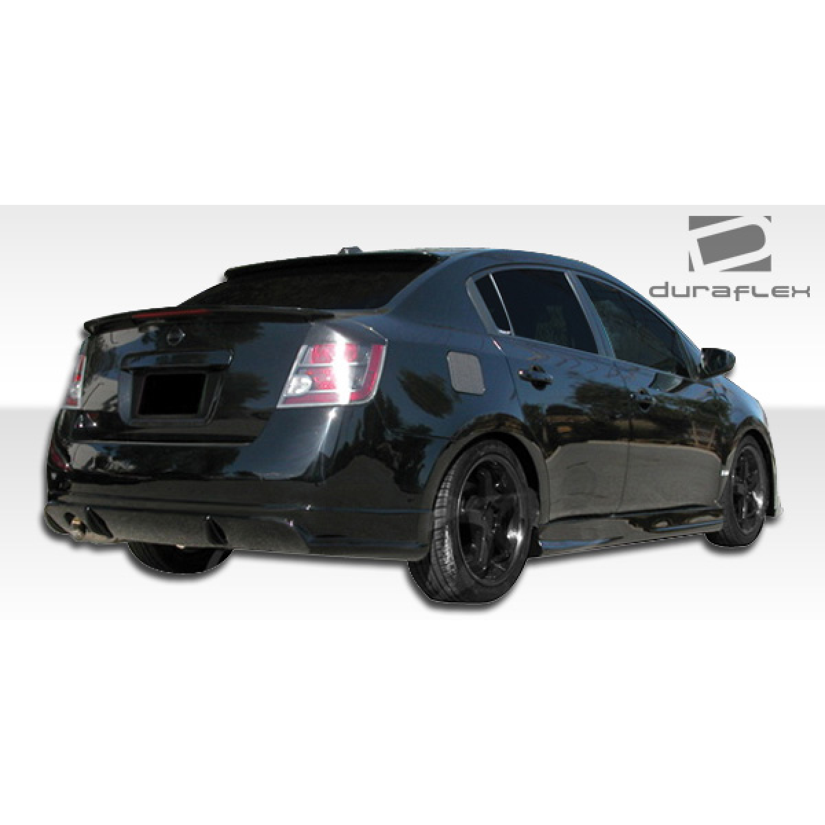 Modify your Nissan Sentra 2007 with our Exterior/Rear Bumpers or Lips - Rear angle view of the vehicle