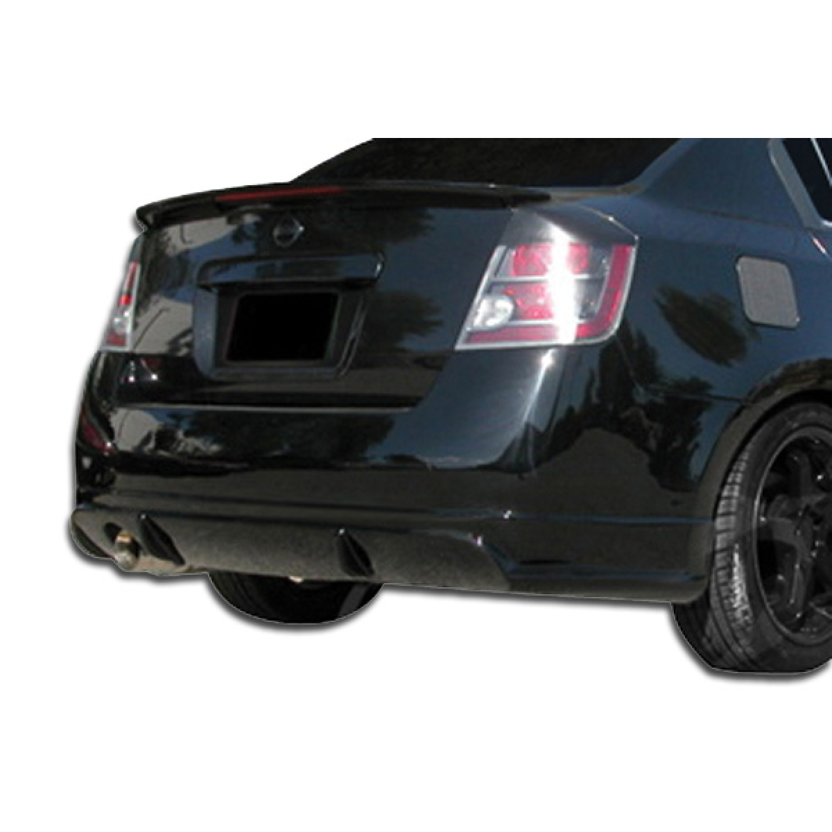 Modify your Nissan Sentra 2007 with our Exterior/Rear Bumpers or Lips - Rear view angle showcasing the bumper design