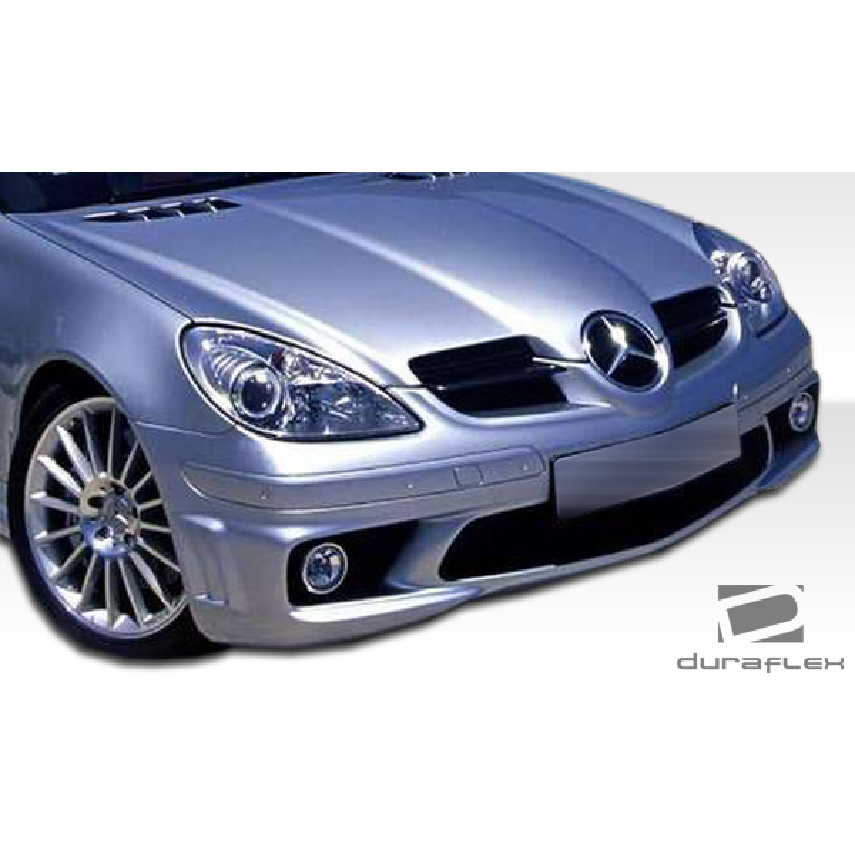 Modify your Mercedes-Benz SLK-Class 2005 with our Exterior/Front Bumpers or Lips - Front view showing exterior bumper angle