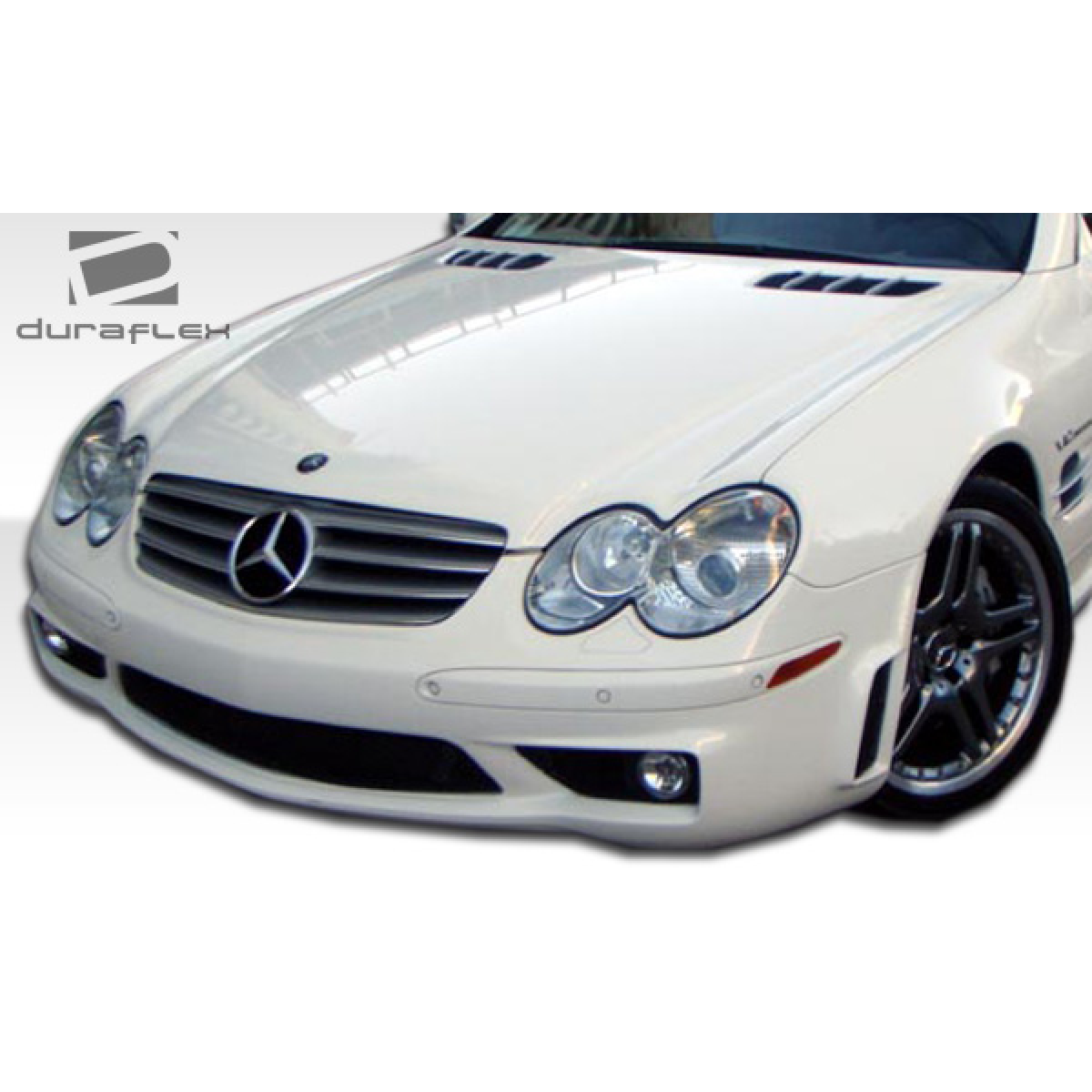 Modify your Mercedes-Benz SL-Class 2003 with our Exterior/Front Bumpers or Lips - Front angle view of the Mercedes Benz SL class