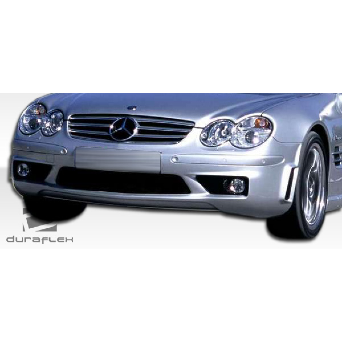 Modify your Mercedes-Benz SL-Class 2003 with our Exterior/Front Bumpers or Lips - Front view angle of the bumper component