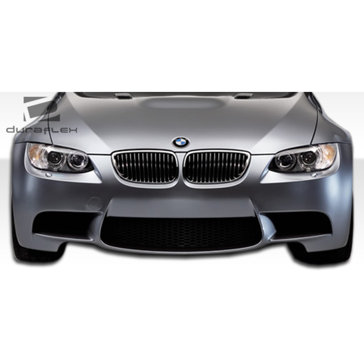 Modify your BMW 3-Series 2007 with our Exterior/Front Bumpers or Lips - Front view of the car at a straight angle