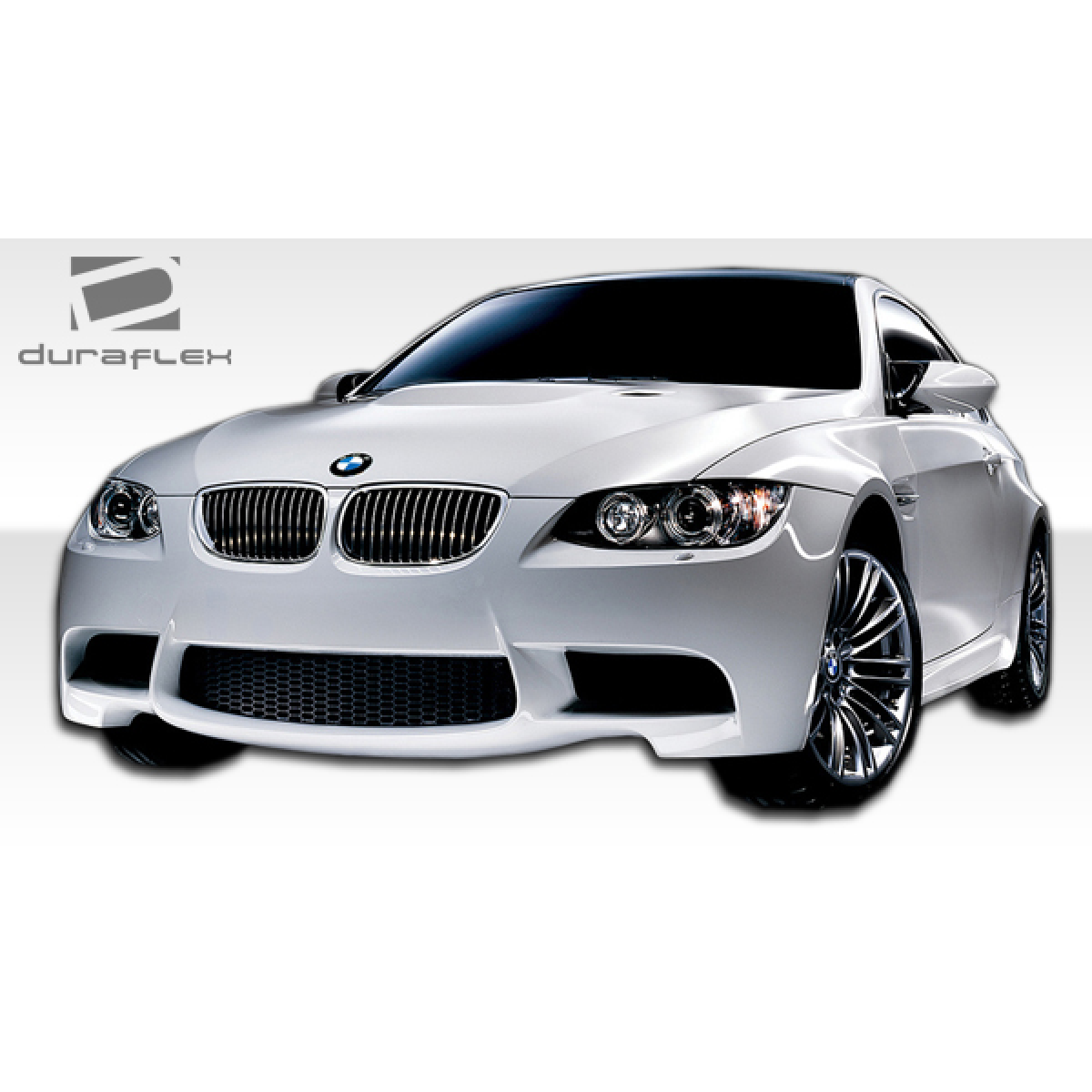 Modify your BMW 3-Series 2007 with our Exterior/Front Bumpers or Lips - Front view of the vehicle at eye level