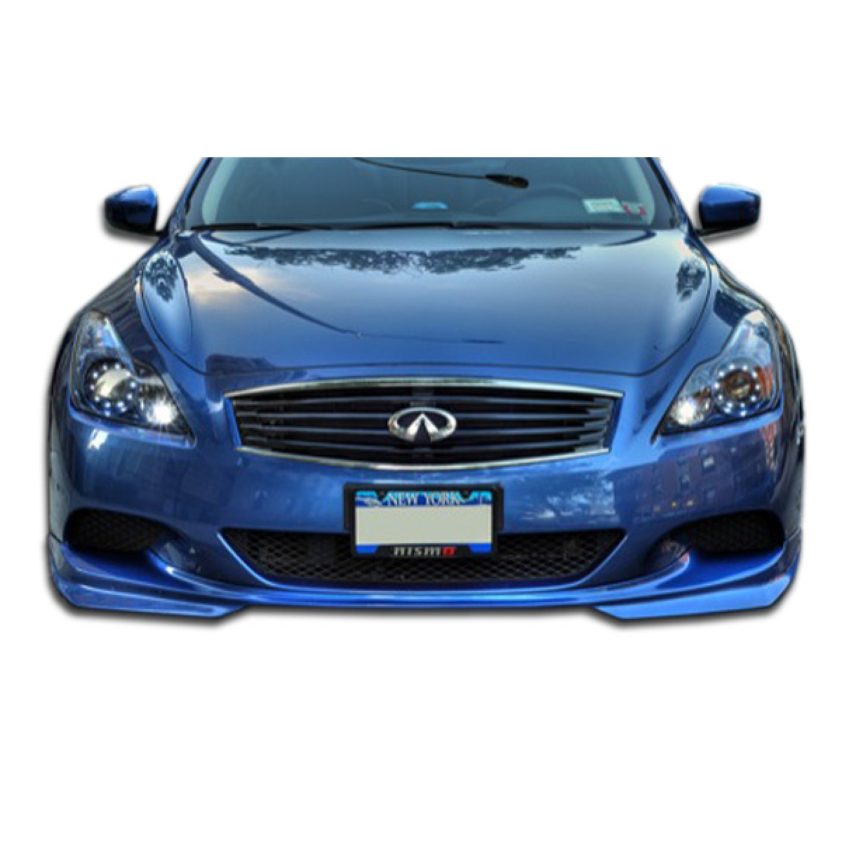 Modify your Infiniti G37 2008 with our Exterior/Complete Body Kits - Front view of the car at eye level angle