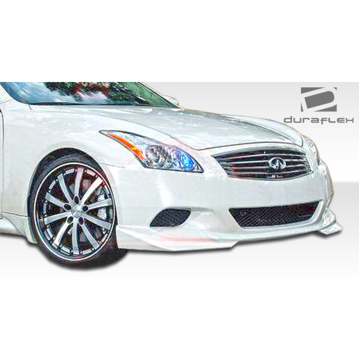 Modify your Infiniti G37 2008 with our Exterior/Complete Body Kits - Front angle showcasing body kit details