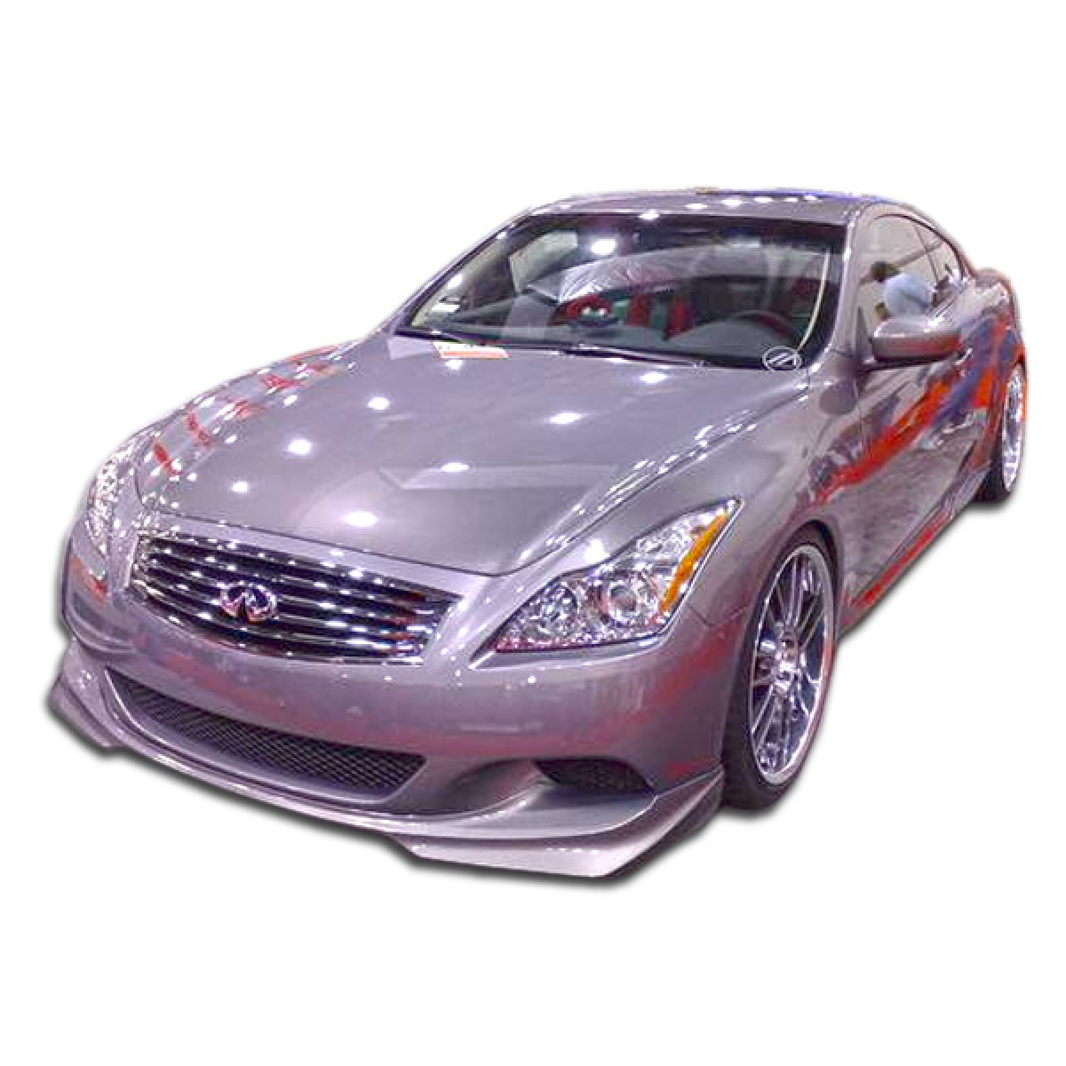 Modify your Infiniti G37 2008 with our Exterior/Complete Body Kits - Front angle view of a car body kit