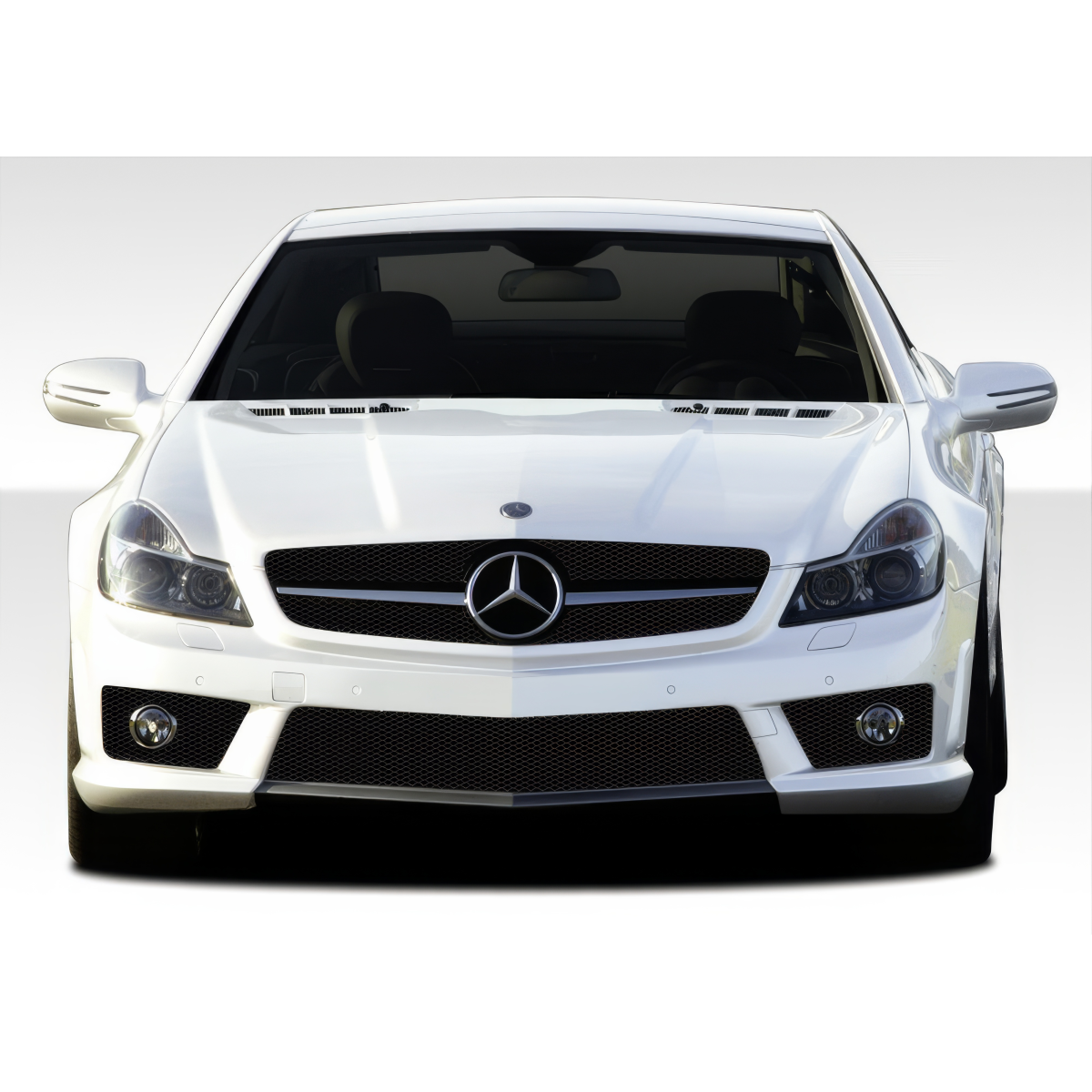 Modify your Mercedes-Benz SL-Class 2009 with our Exterior/Front Bumpers or Lips - Front view of the vehicle