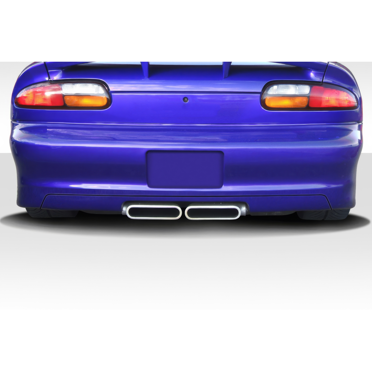 Modify your Chevrolet Camaro 1993 with our Exterior/Rear Bumpers or Lips - Viewed from a low rear angle showcasing the bumper