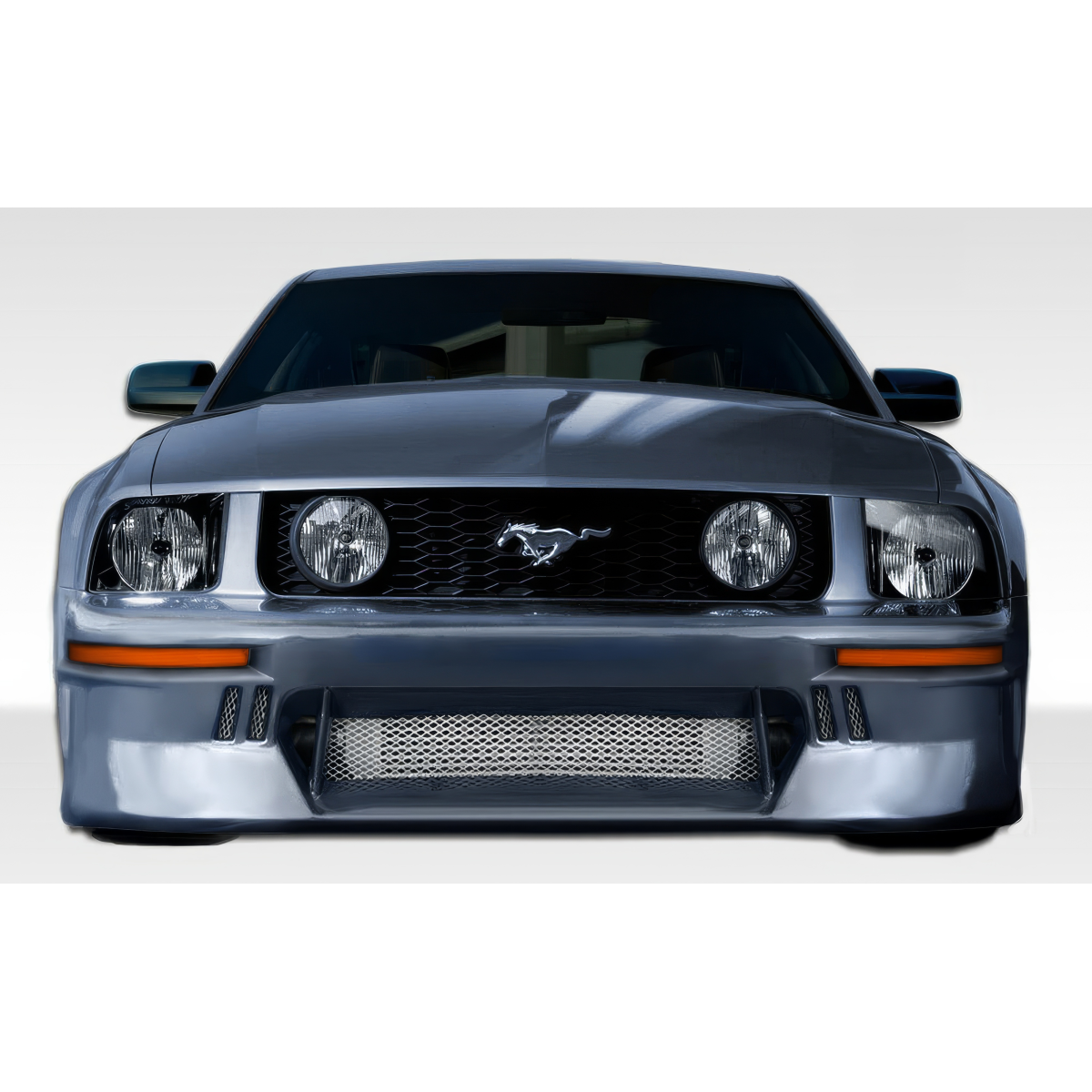 Modify your Ford Mustang 2005 with our Exterior/Complete Body Kits - Front view of Ford Mustang at eye level