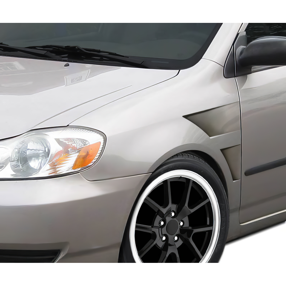 Modify your Toyota Corolla 2003 with our Exterior/Fenders - Partial front view at slight angle from side