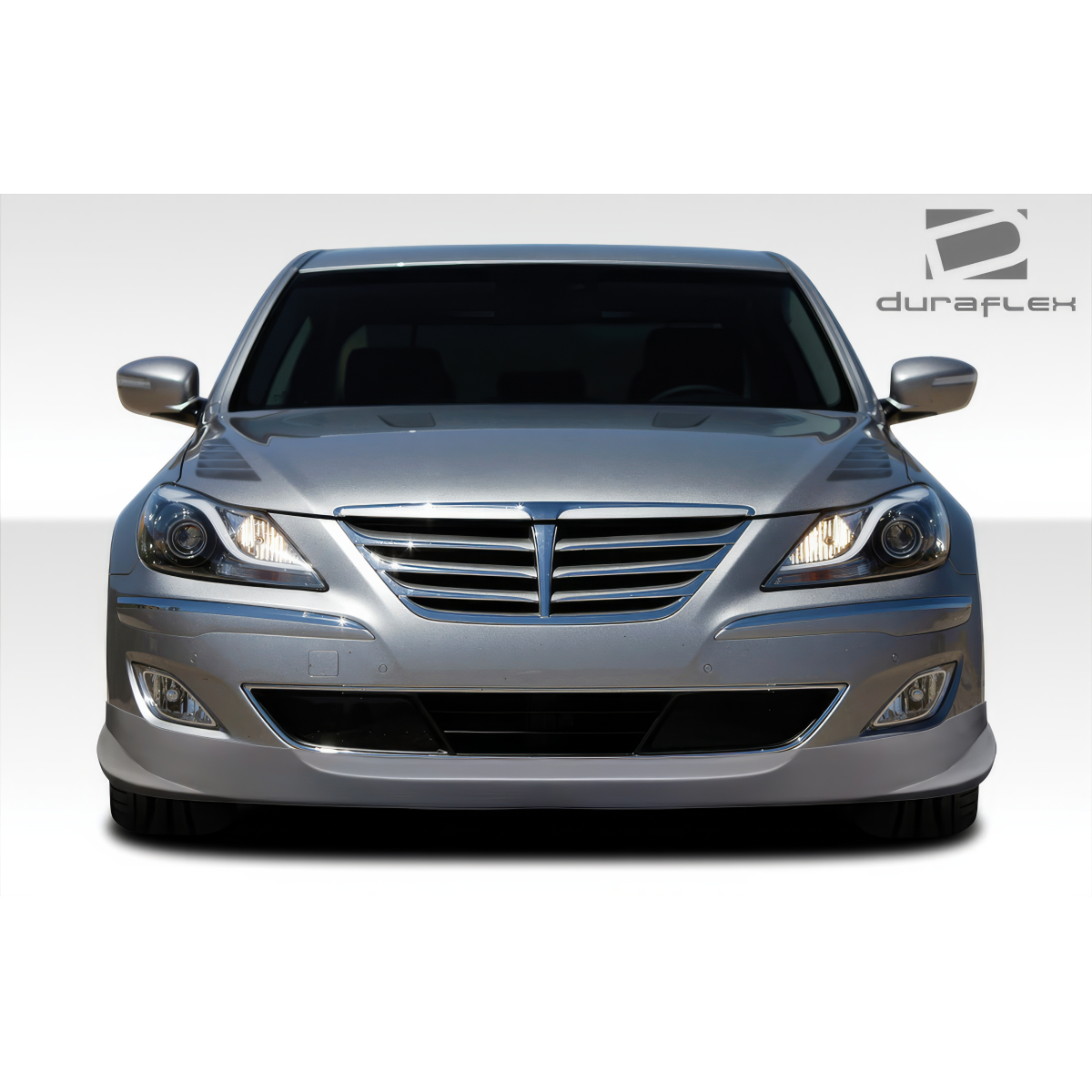 Modify your Genesis G70 2009 with our Exterior/Front Bumpers or Lips - Front view of the vehicle at eye level