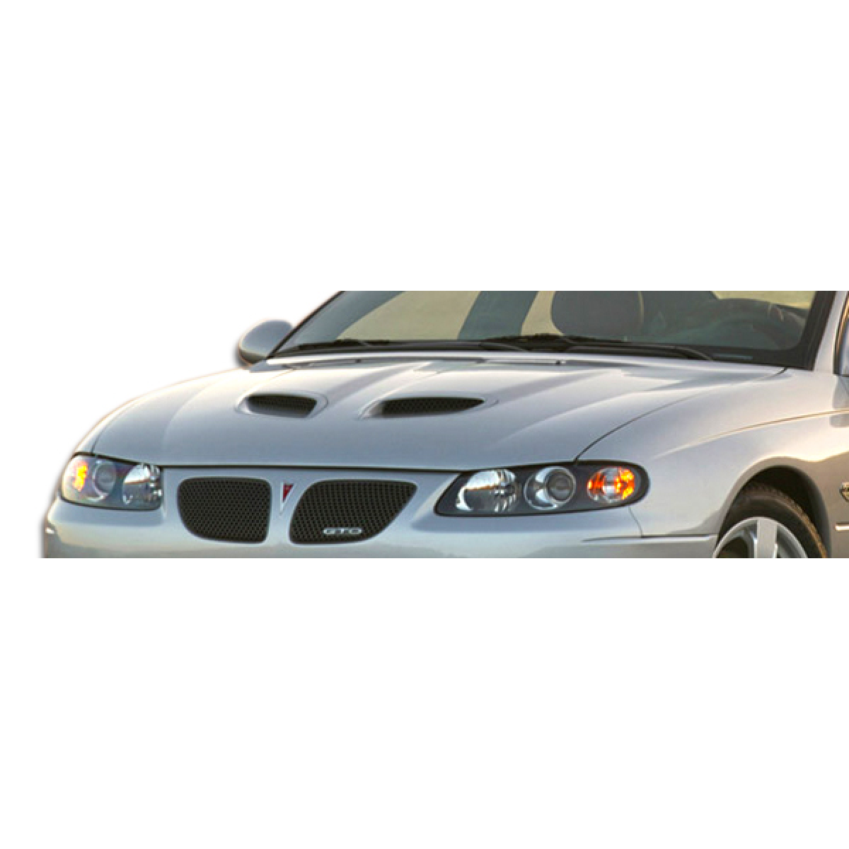 Modify your Pontiac GTO 2004 with our Exterior/Hoods - Front view at a slight angle