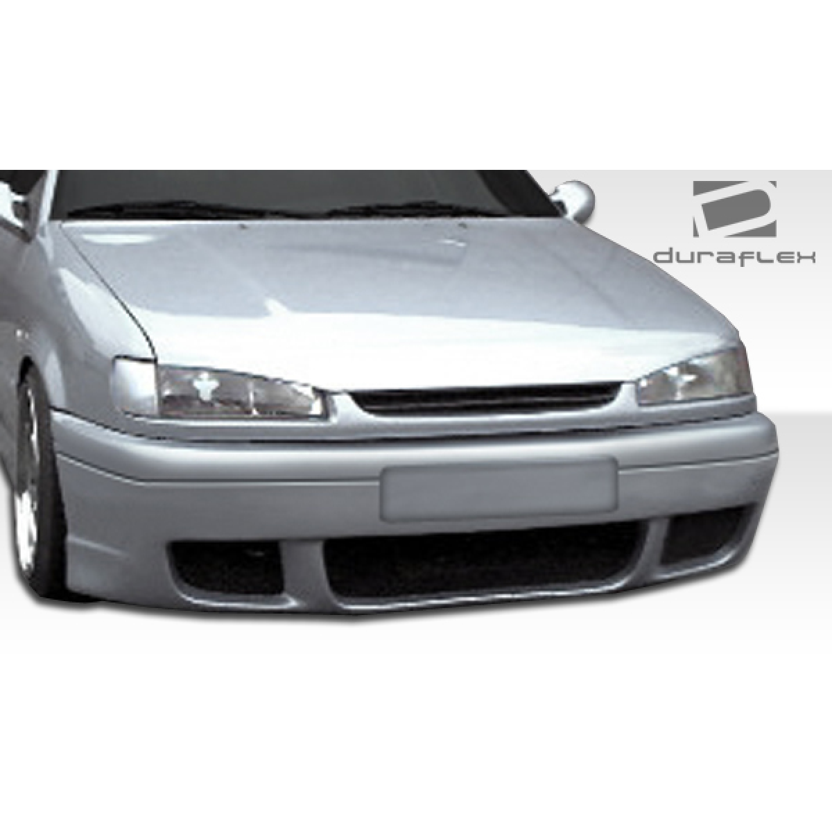 Modify your Volkswagen Passat 1990 with our Exterior/Front Bumpers - Front view with slight low angle perspective
